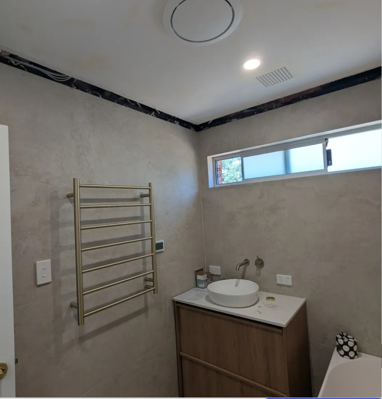 Bathroom electrical finished