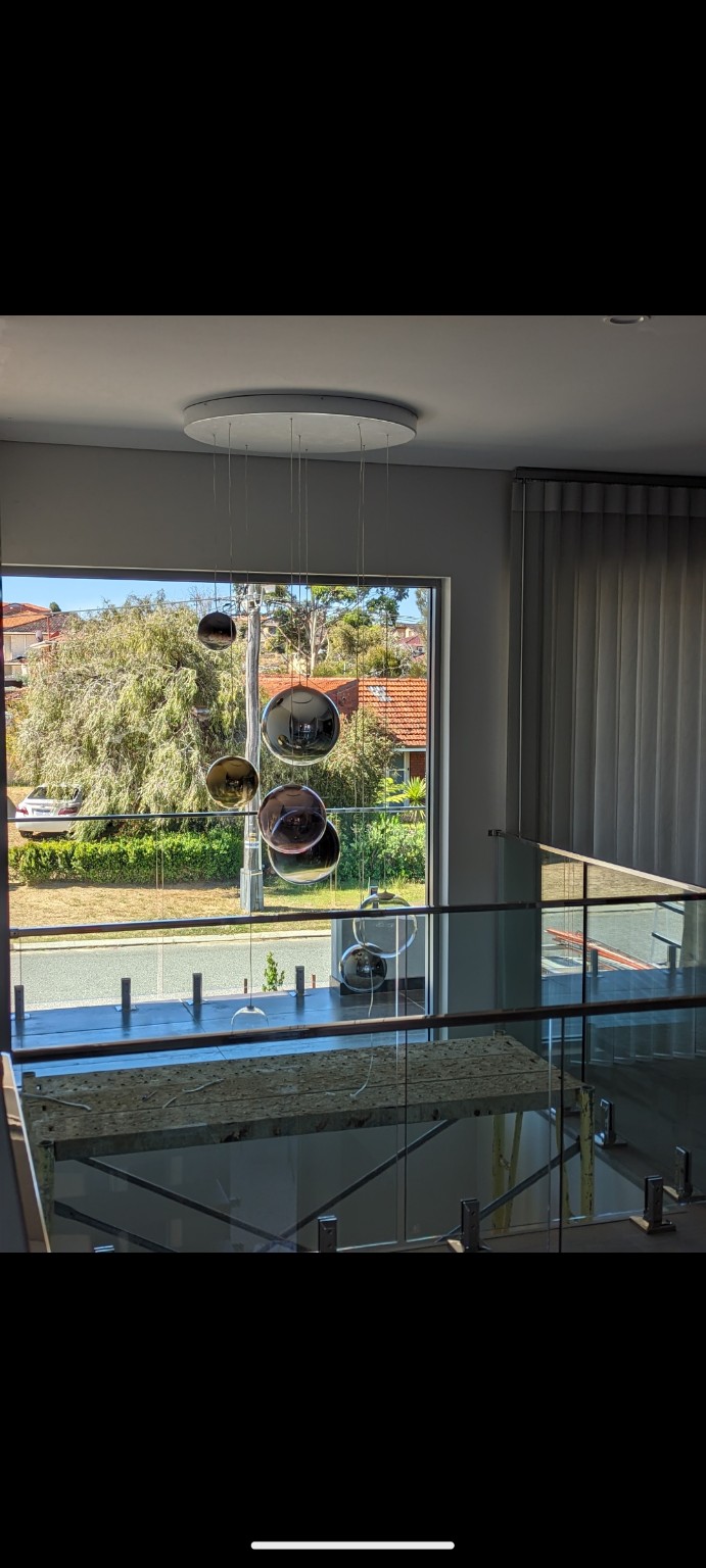 Feature chandelier installation